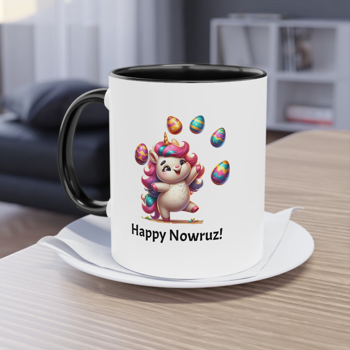 Unicorn Nowruz two-tone Mug