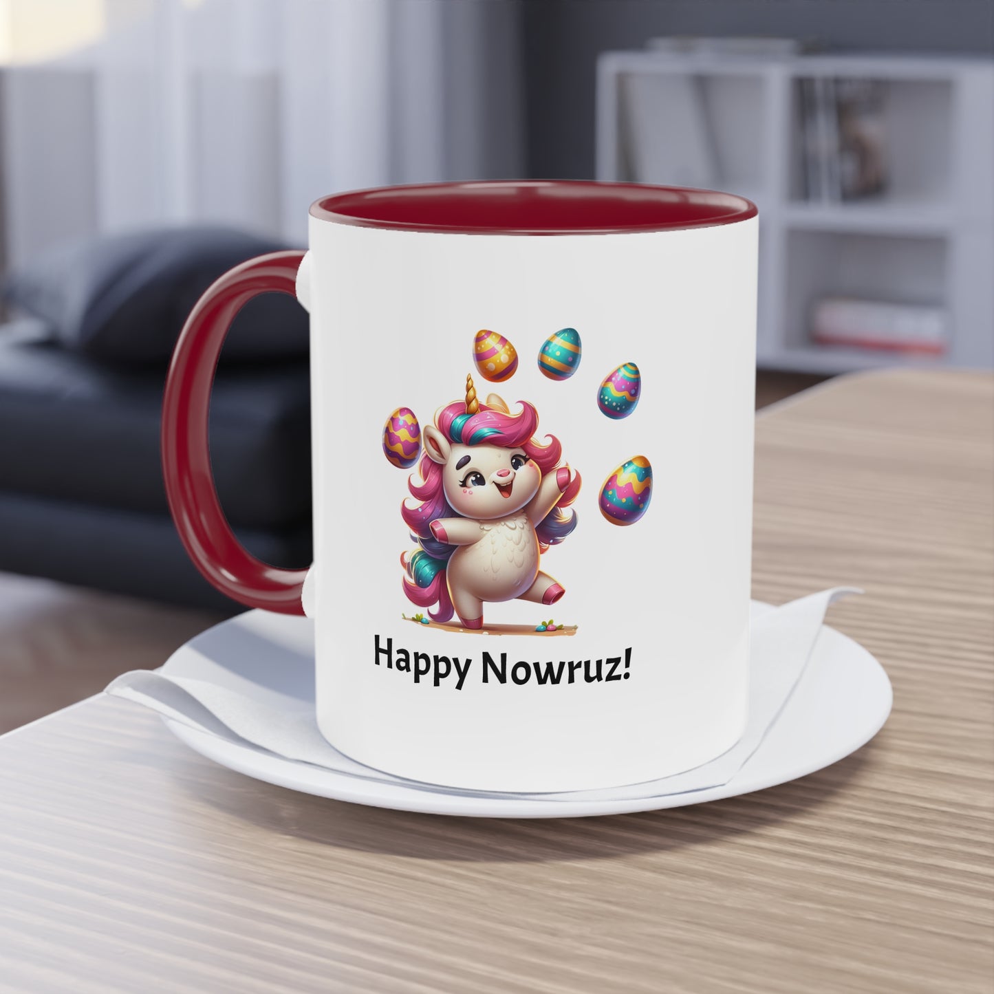 Unicorn Nowruz two-tone Mug