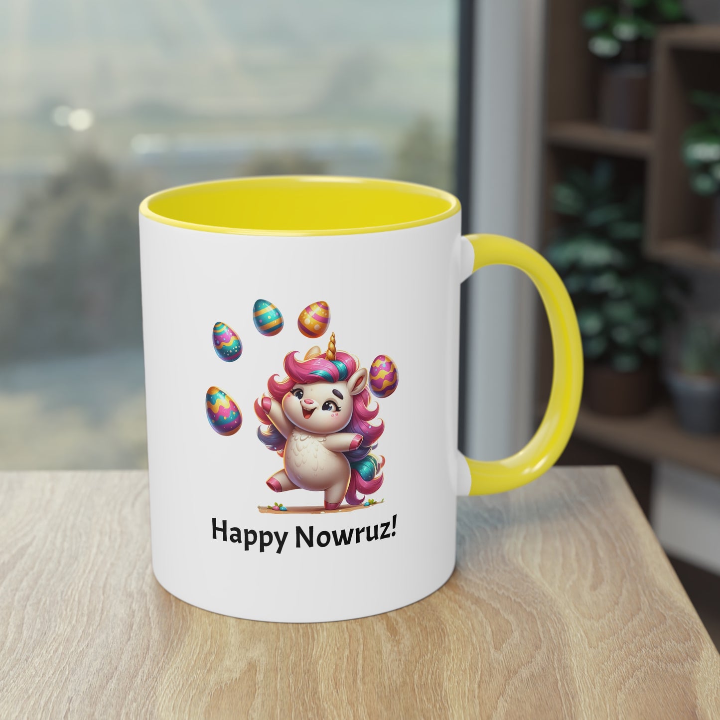 Unicorn Nowruz two-tone Mug