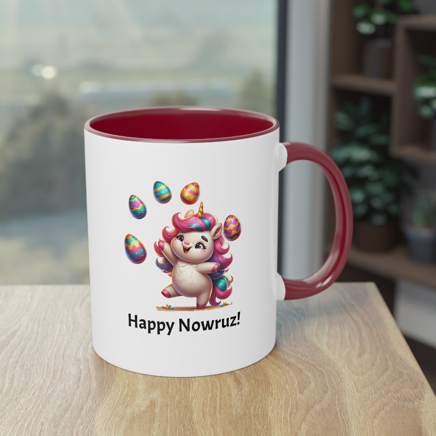 Unicorn Nowruz two-tone Mug