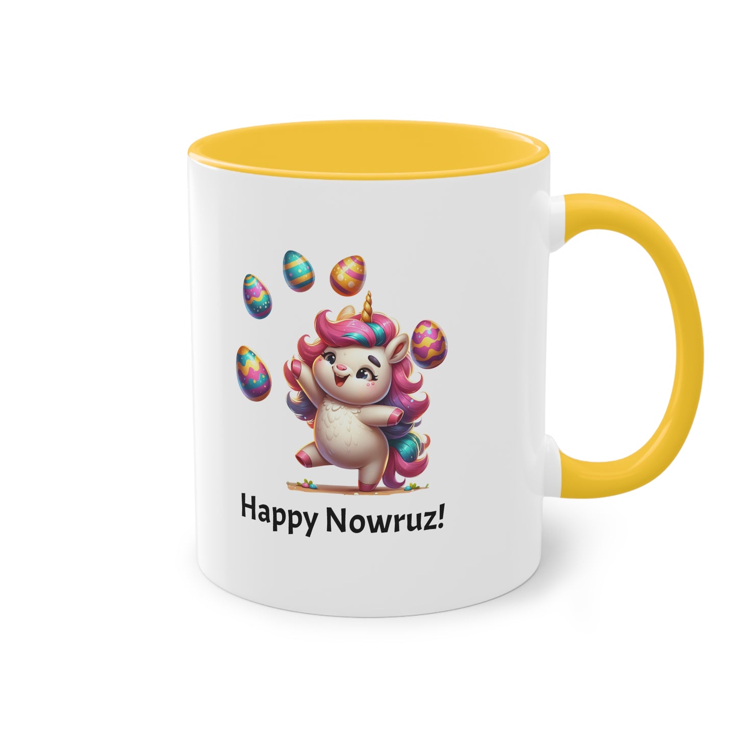 Unicorn Nowruz two-tone Mug