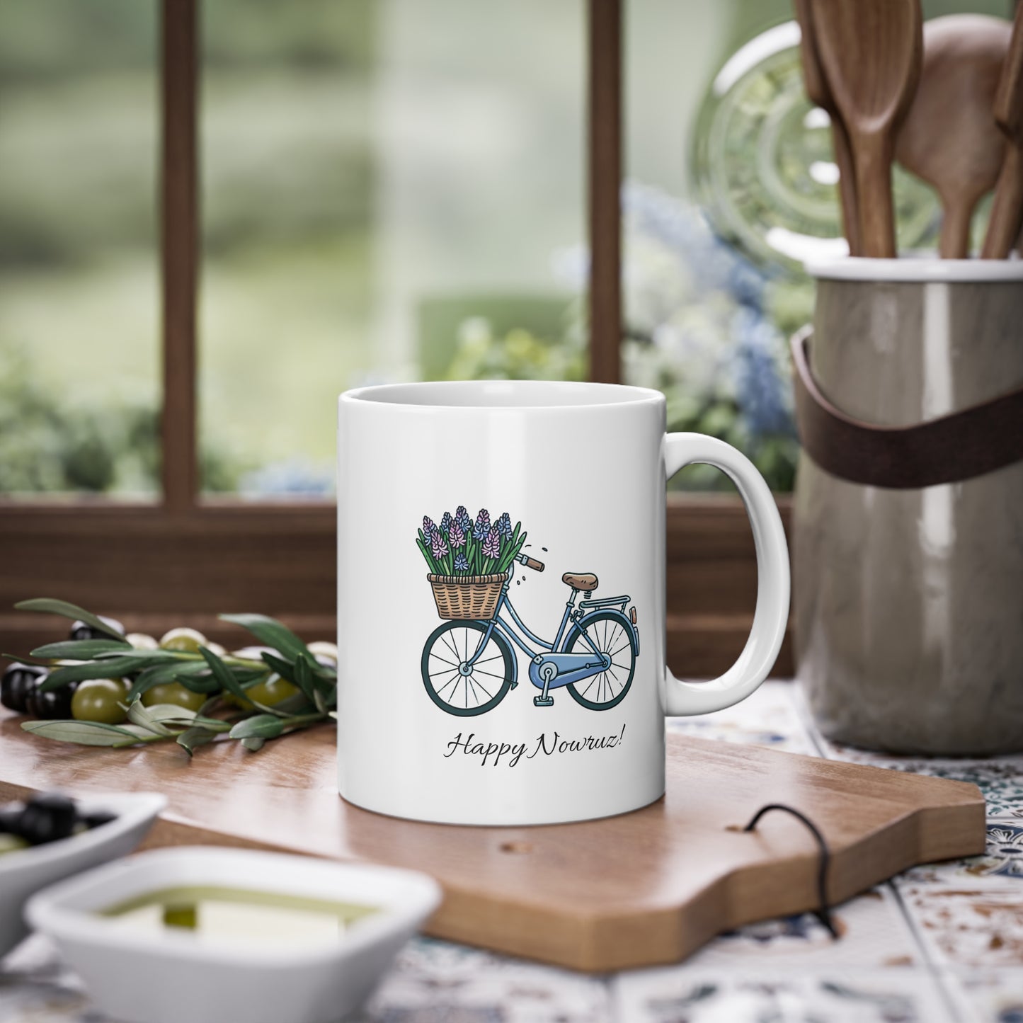 Hyacinth-bike Nowruz Mug