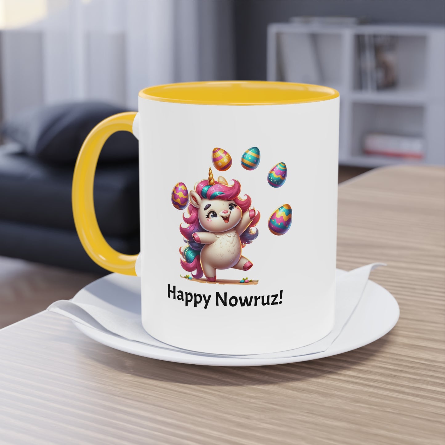 Unicorn Nowruz two-tone Mug