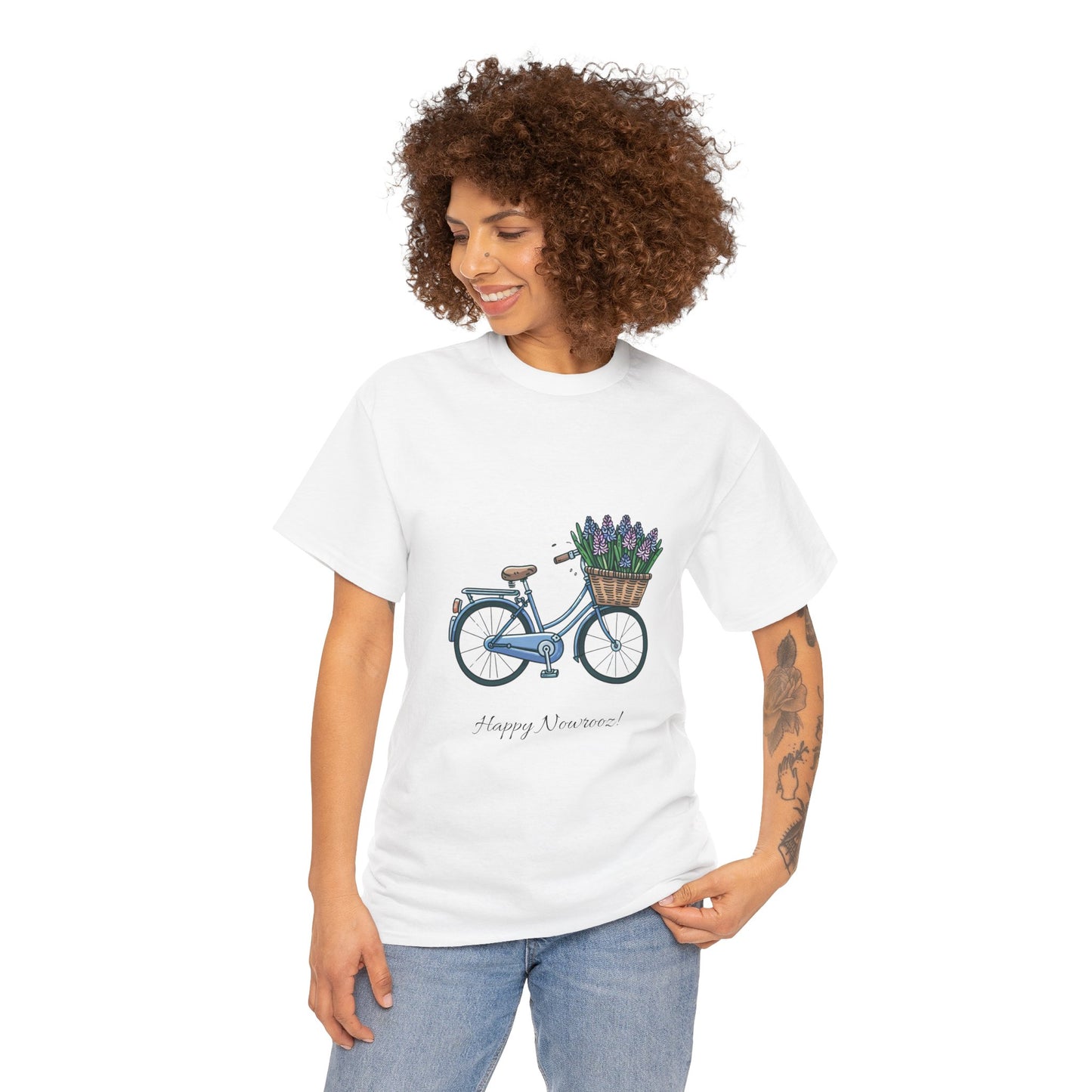 Hyacinth-bike Unisex Nowrooz Tshirt