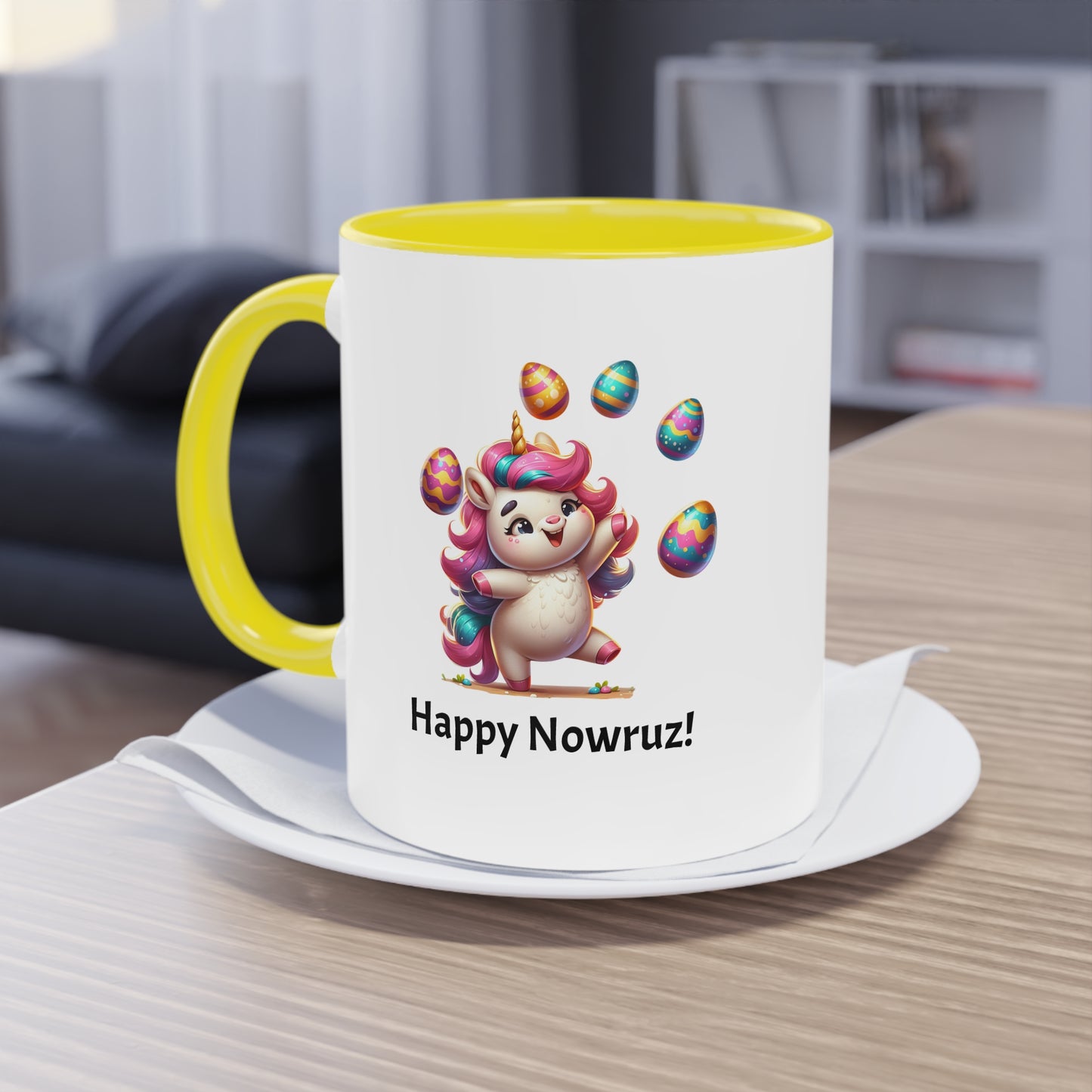 Unicorn Nowruz two-tone Mug