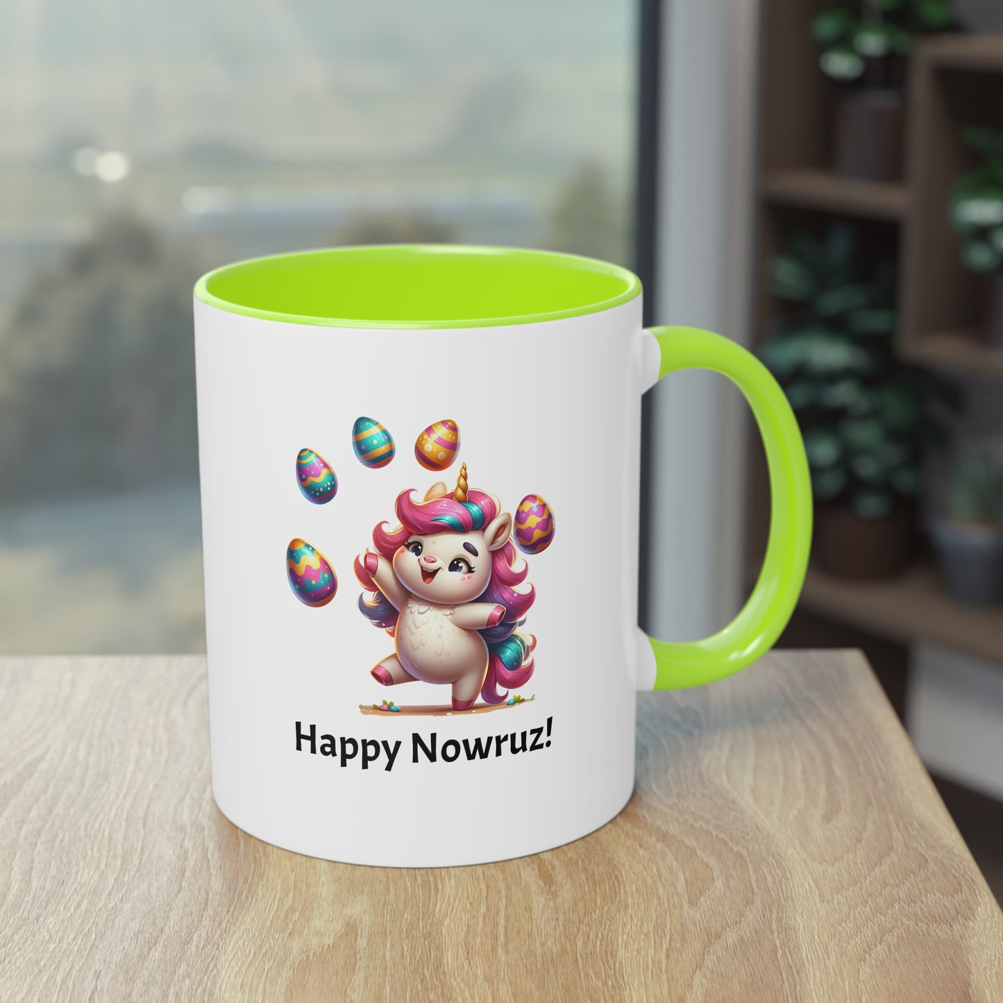 Unicorn Nowruz two-tone Mug