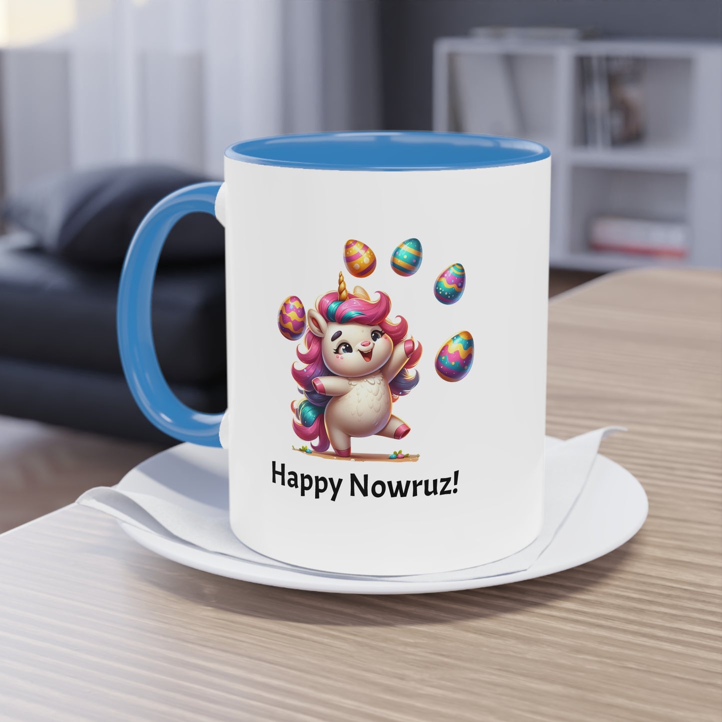 Unicorn Nowruz two-tone Mug