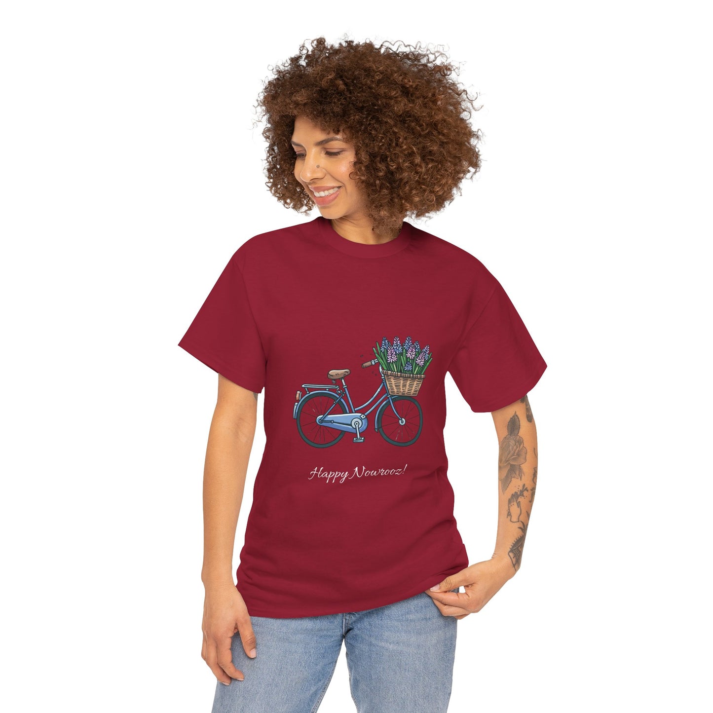 Hyacinth-bike Unisex Nowrooz Tshirt